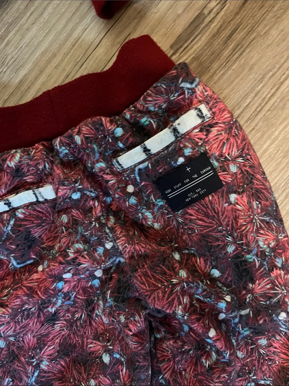 Agatha Cub Red kid’s Floral-Print jogger set size 4-5 reversible jacket